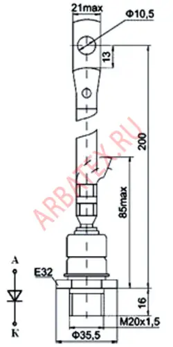 2Д161-200Х-3 диод фото 2
