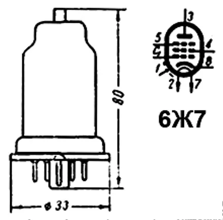 6Ж7 радиолампа фото 3 6Ж7 радиолампа фото 3