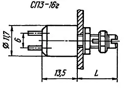 СП3-16Г 0.125Вт 100кОм фото 2 СП3-16Г 0.125Вт 100кОм фото 2