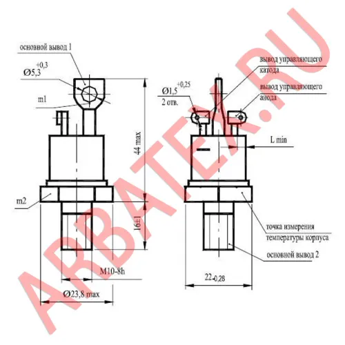 ТСО142-25-10-01 тиристор фото 3 ТСО142-25-10-01 тиристор фото 3