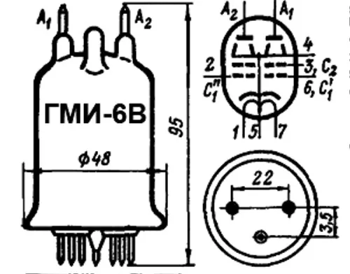 ГМИ-6В импульсный модуляторный триод фото 3