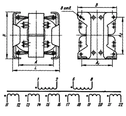 ТА188-127/220-50В трансформатор фото 3 ТА188-127/220-50В трансформатор фото 3